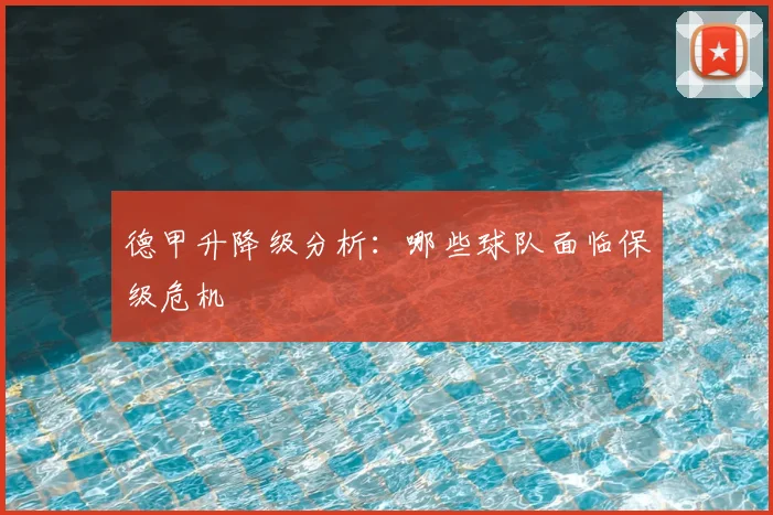 德甲升降级分析:哪些球队面临保级危机